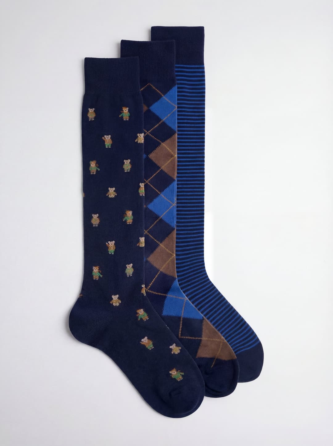 Scatolina Regalo 3 Paia Calzini Fantasie Caldo Cotone - Made in Italy