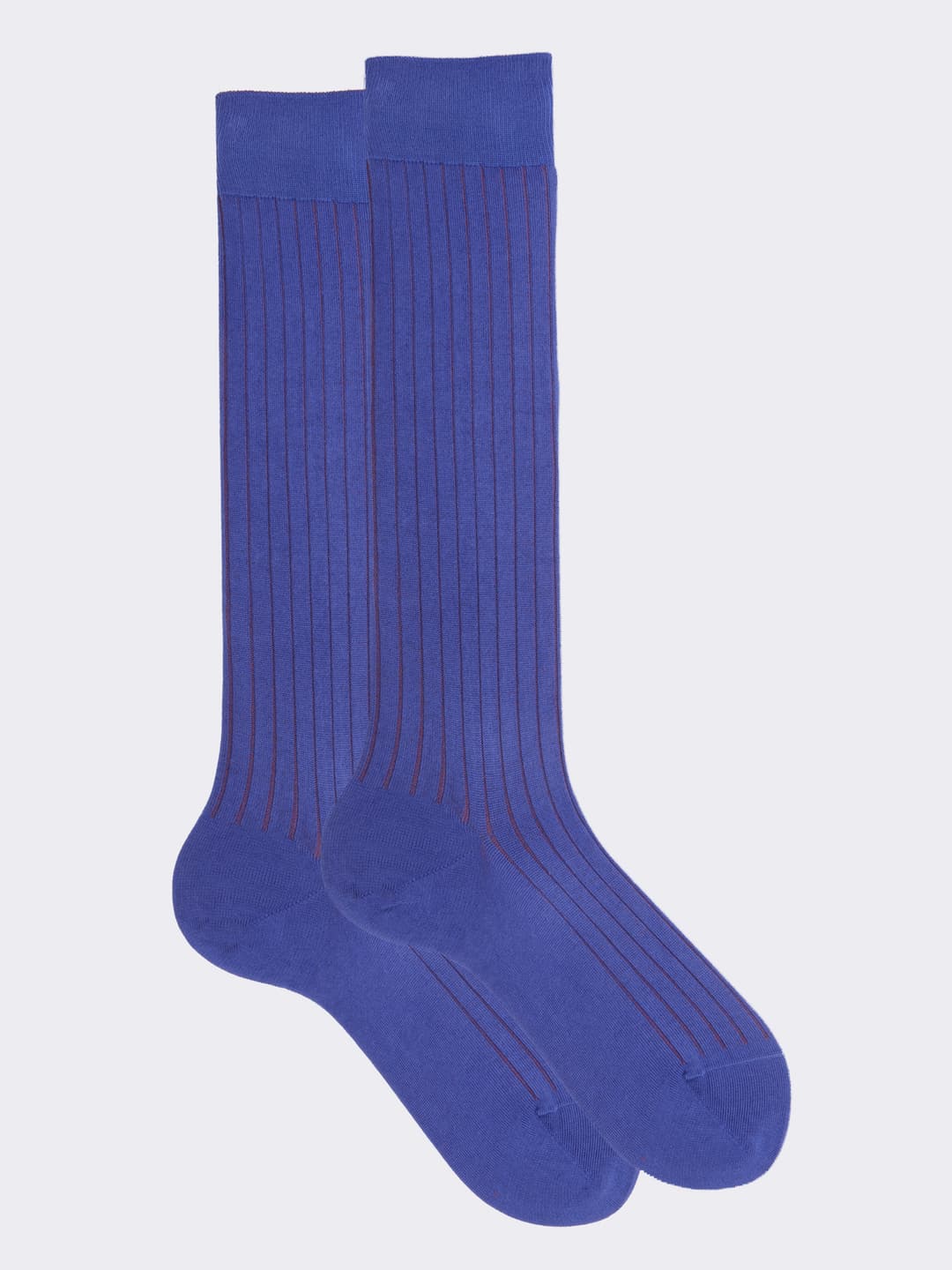 Men's Long Vanisé Bicolor Ribbed Warm Cotton Socks