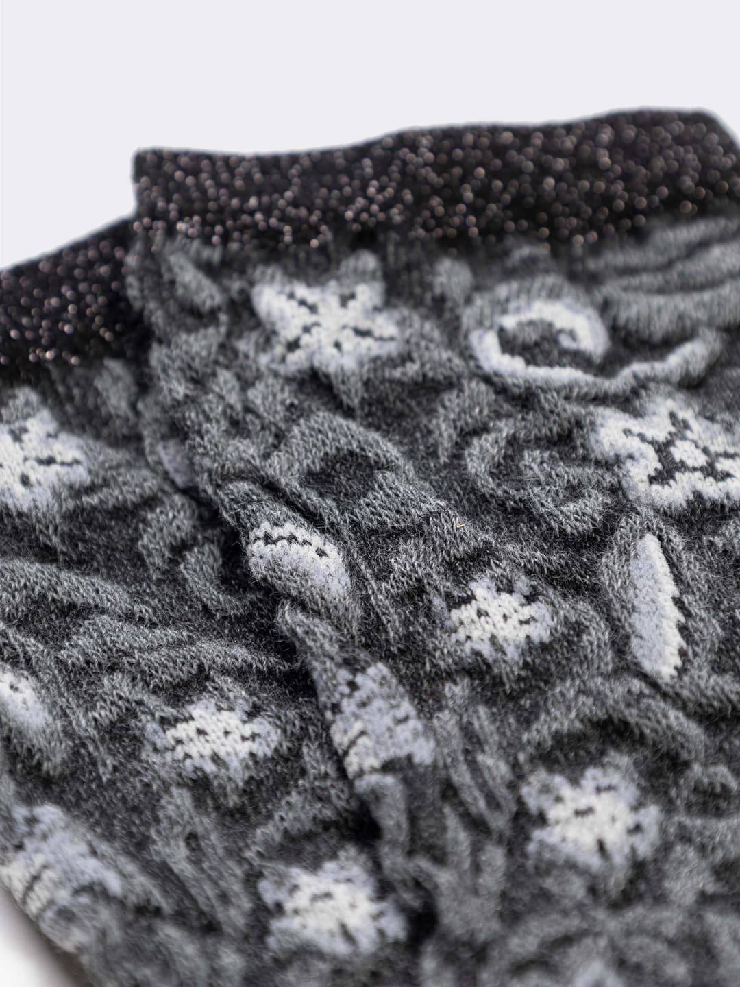 Calze Corte Fantasia Fiori in Caldo Cotone - Made in Italy