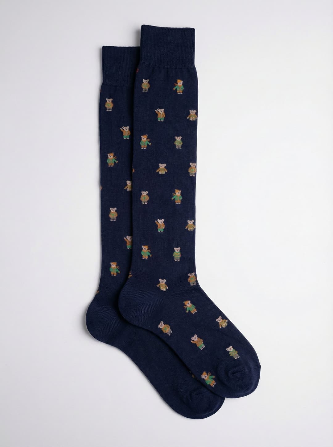 Calze Lunghe Uomo Fantasia Orsetti - Made in Italy